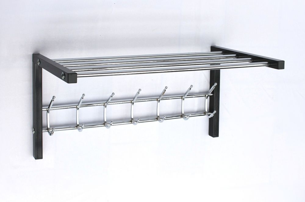 Wall coat rack with hat shelf Art.389 Coat rack 70 cm coat hooks Wall shelf hooks