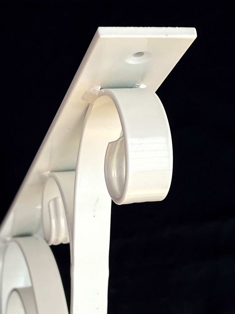 Bracket 50x50 cm Head hinges White Wrought iron Metal angle connector Angle bracket