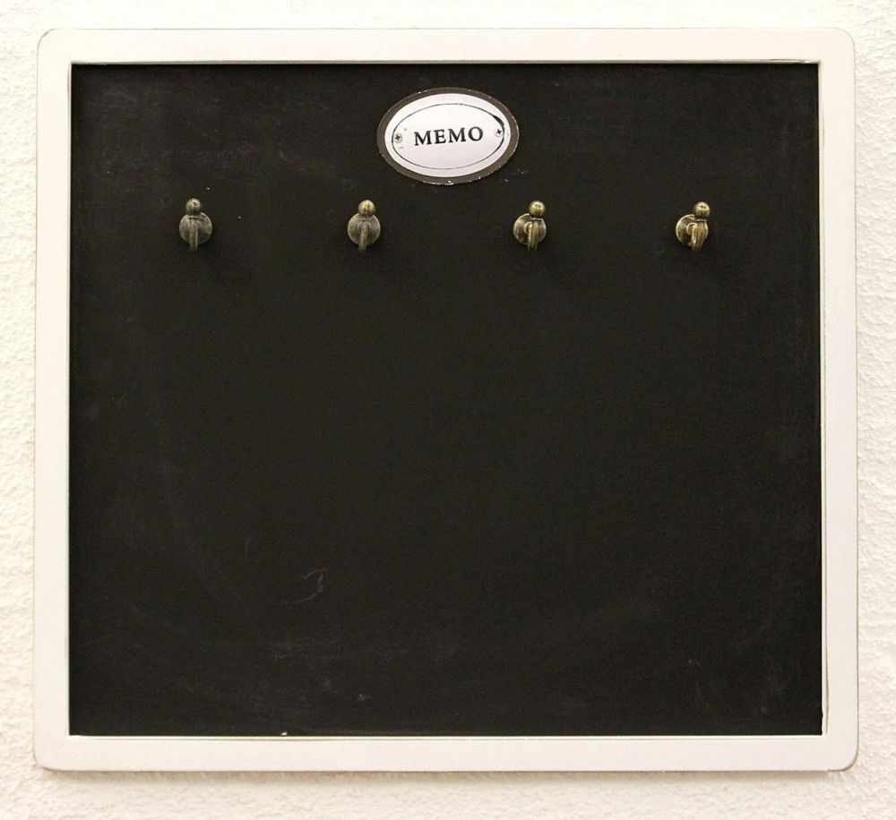 Note board with key strip 12676 Chalkboard 40 cm Memo board Info board Hook