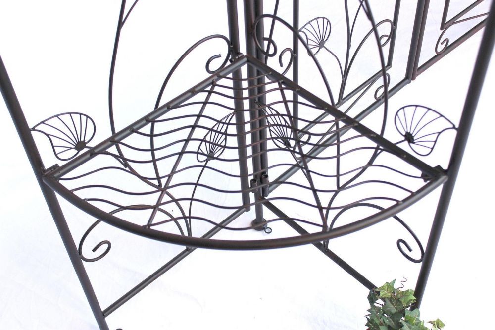 DanDiBo rose arch with metal gate 101759 garden gate 236x186 cm wrought iron trellis