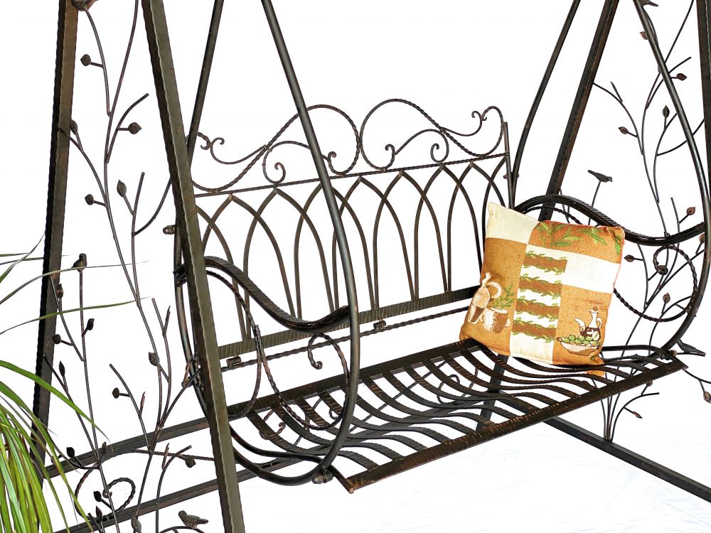 DanDiBo Hollywood swing metal 2 seater antique vintage 1868 wrought iron garden swing garden