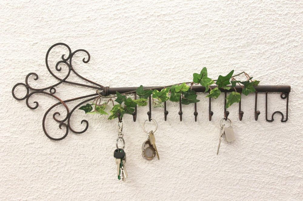 Schlüsselhänger Hakenleiste 101852 Schlüsselleiste 56cm Wandhaken Schlüsselbrett