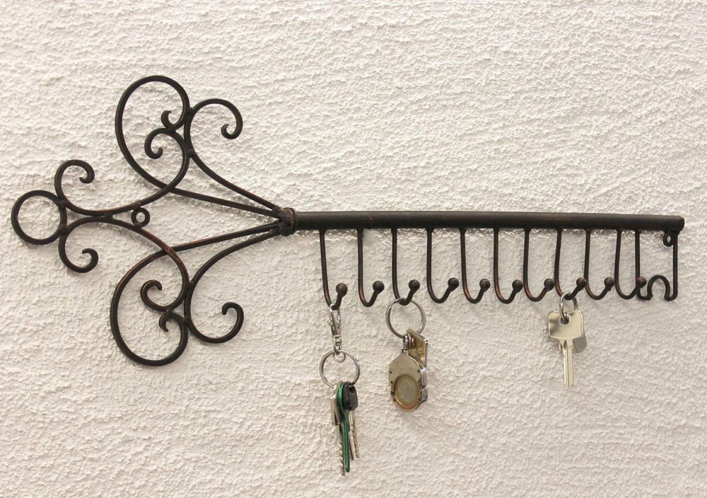 Schlüsselhänger Hakenleiste 101852 Schlüsselleiste 56cm Wandhaken Schlüsselbrett