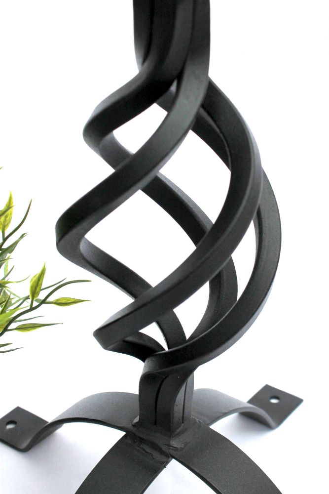 DanDiBo Sonnenuhr Garten Groß Metall Schwarz Schmiedeeisen Deko Wetterfest 70 cm Gartenuhr Uhr Deko