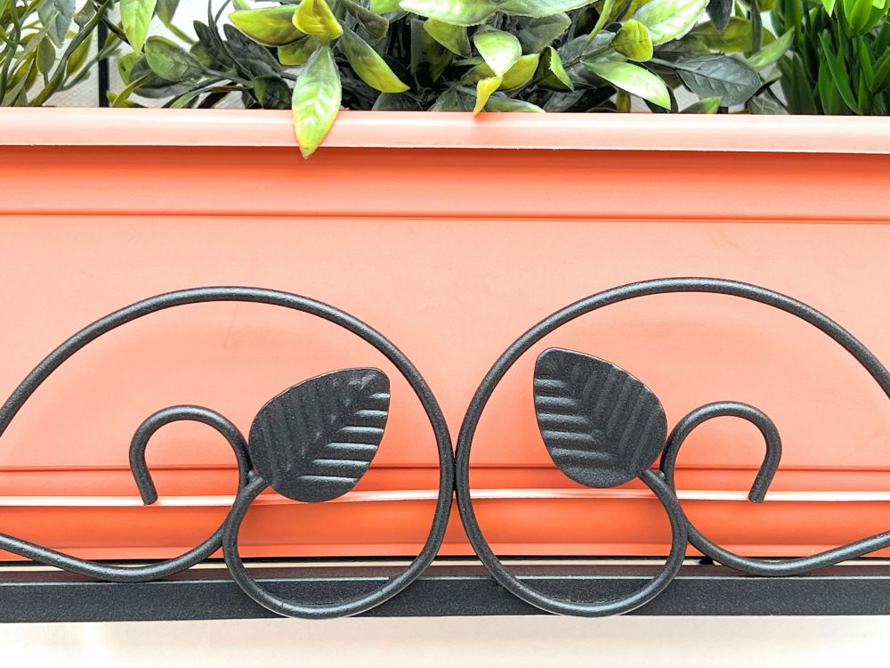 DanDiBo wall flower holder window black metal wall flower stand flower rack wall shelf shelf