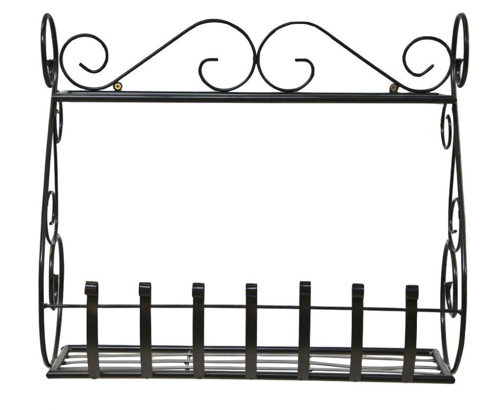 Wandblumenhalter Sebino Blumenständer aus Metall Wandregal Blumenregal Regal