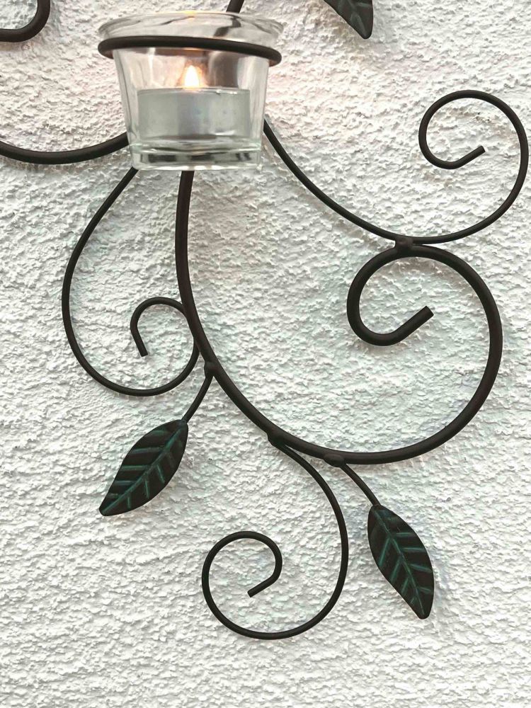 DanDiBo wall tealight holder metal wall 131001 tealight holder 75 cm sconce candle holder wall candle holder wall decoration