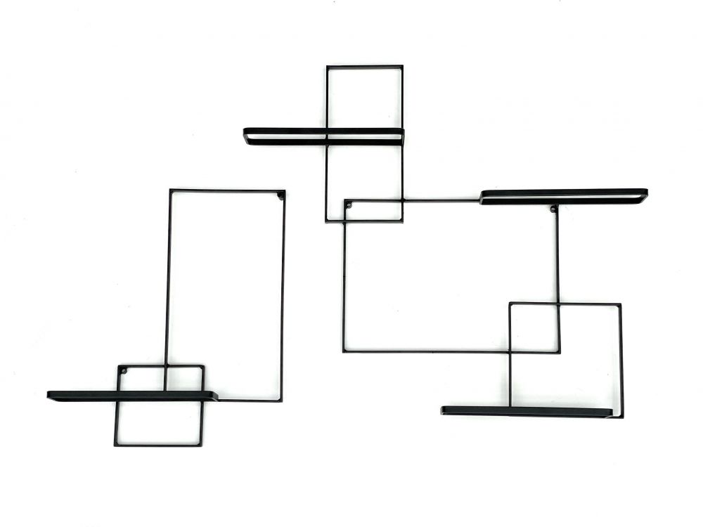 Weinregal Metall Schwarz Black Line Flaschenständer Flaschenregal Flaschenhalter Wandregal