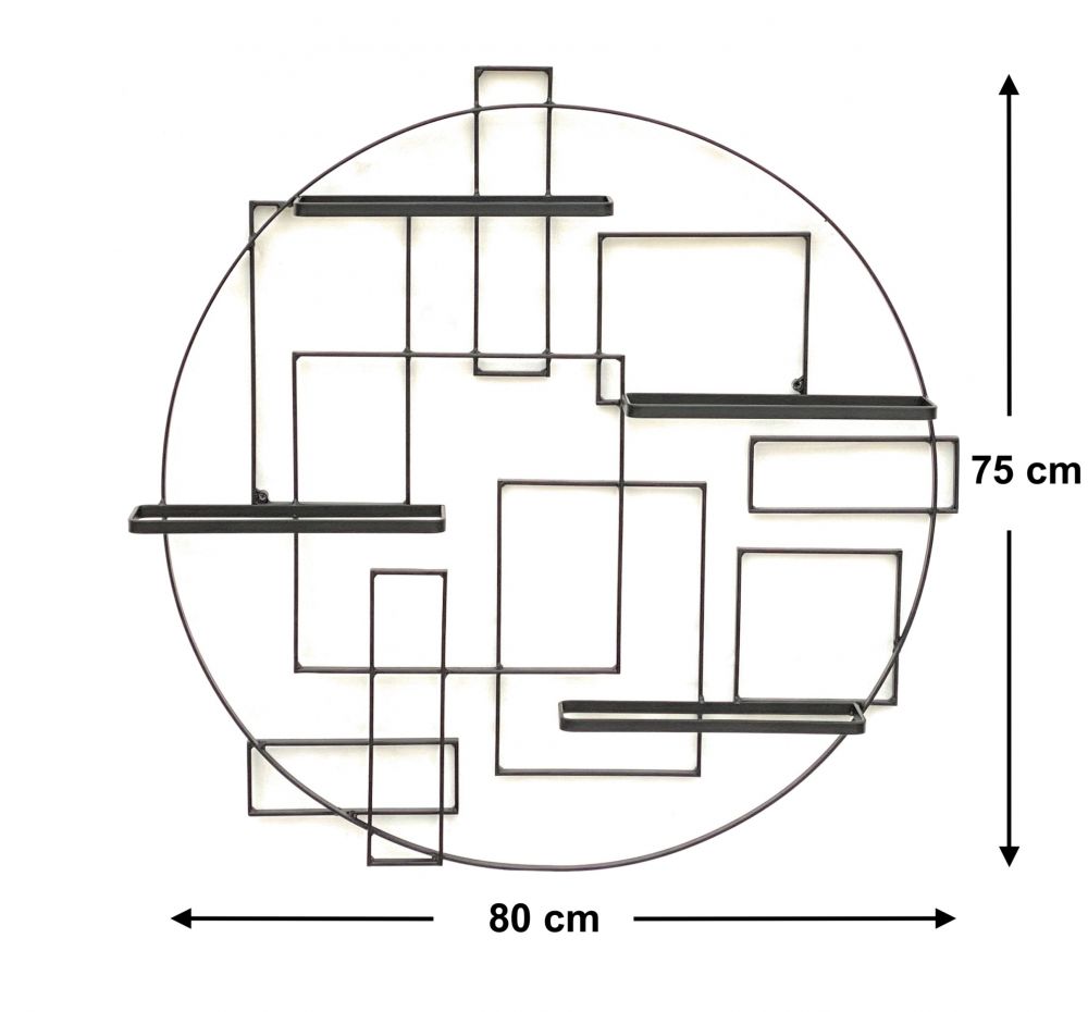 DanDiBo Weinregal Metall Schwarz Wand "Pi4" Flaschenständer Flaschenregal 80 cm Flaschenhalter Wandregal Regal
