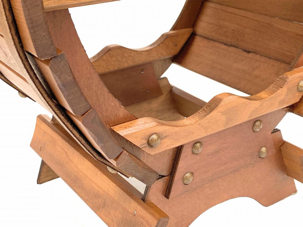 DanDiBo Weinregal Holz Stehend Weinfass 6 Flaschen Braun gebeizt Flaschenregal Flaschenhalter Fass